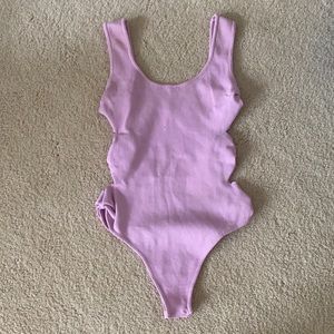 Lilac bodysuit (Small)  from Superdown (Revolve)